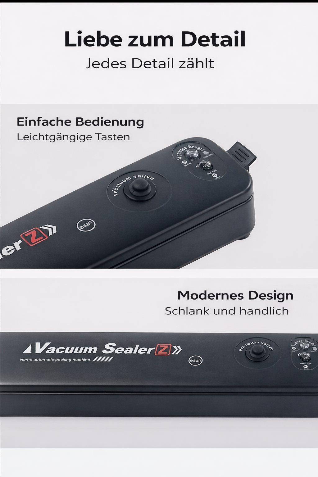 Profi Vakuumierer – Frische länger genießen + 100 Gratisbeutel