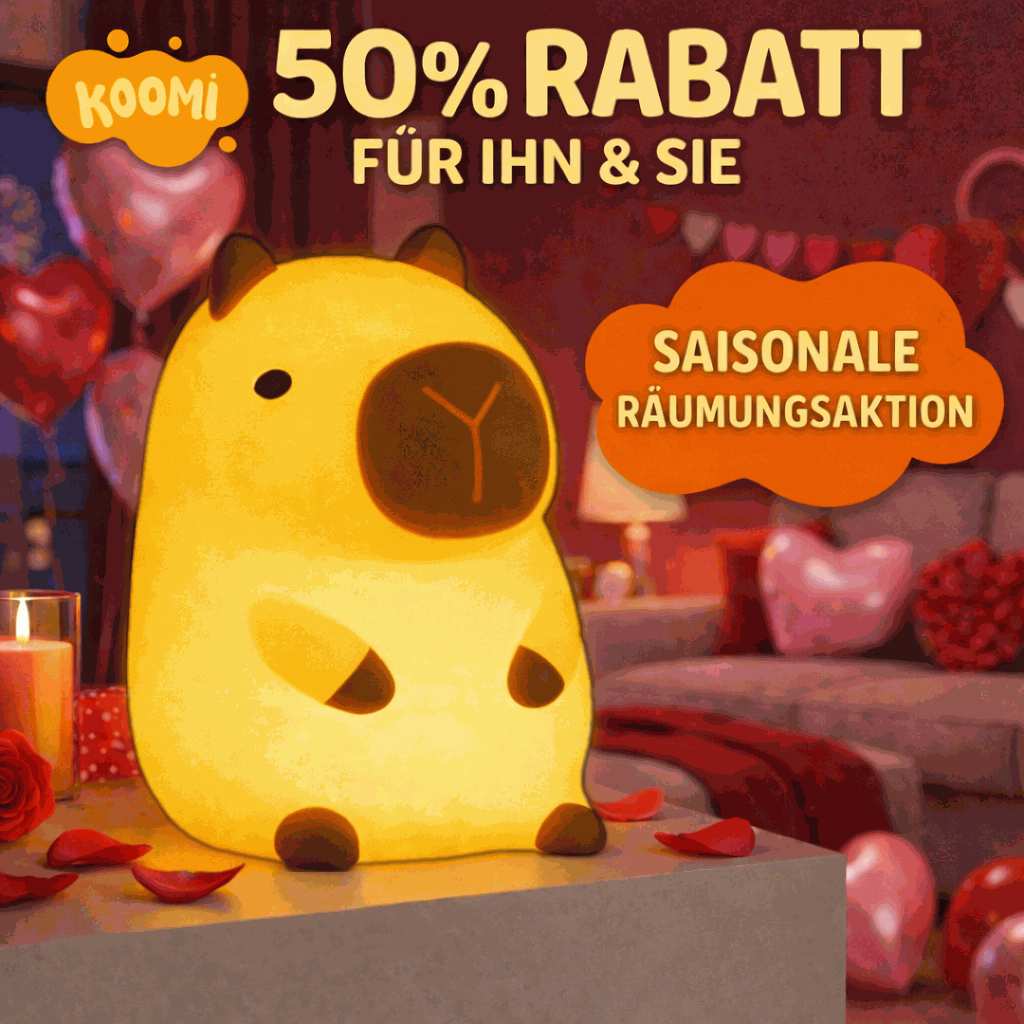 Koomi™ KapiShine – Kinder-Nachtlicht Capybara